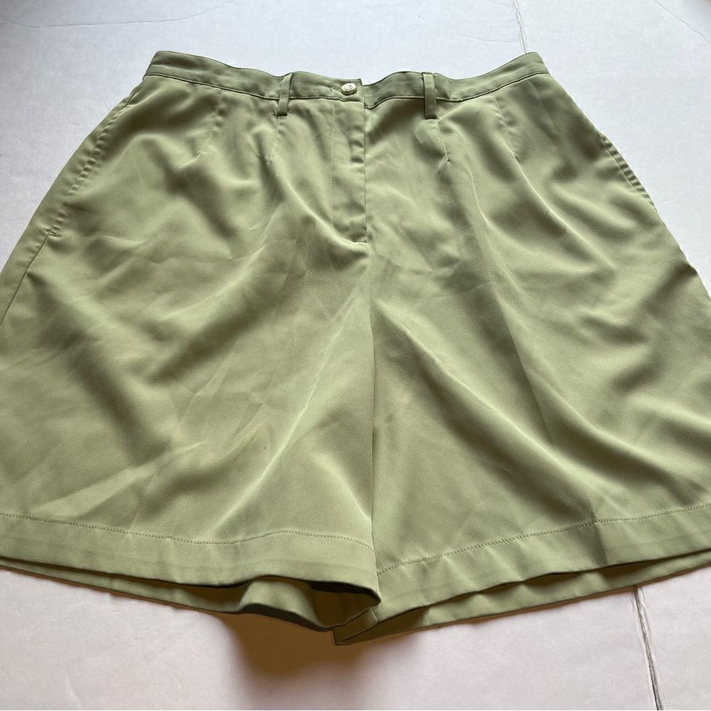 Women's Coral Bay Golf Bermuda Shorts Lime Green Size 12